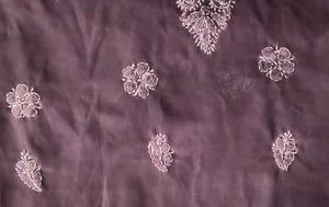 DRAVINAM Trends Women Unstitched Lucknow Hand Work Chikankari Faux Georgette Suit Dress Material with Dupatta