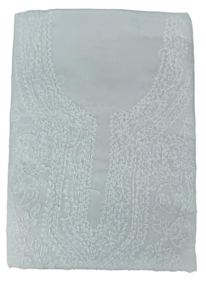 DRAVINAM Trends Women’s Cotton Unstitched Chikankari Suit Set with Dupatta & Bottom | Hand-Embroidered Lucknowi Dress Material | Premium Ethnic Wear for Women | Free Size (3-Piece)