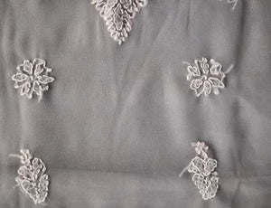 DRAVINAM Trends Women Unstitched Lucknow Hand Work Chikankari Faux Georgette Suit Dress Material with Dupatta