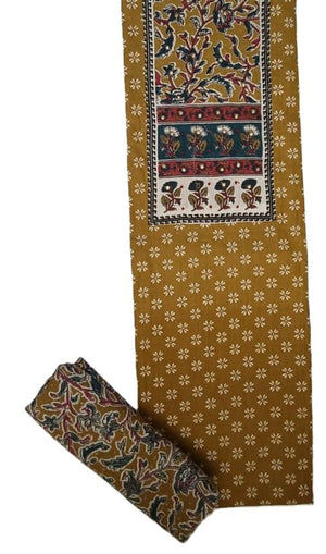 DRAVINAM Trends Women's Ethnic Pure Cotton Jaipuri Printed Unstitched Salwar Suit Dress Material with Dupatta