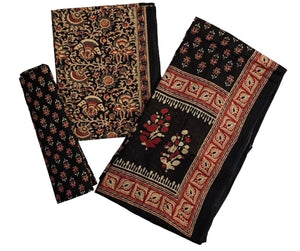 DRAVINAM Trends Jaipuri Print Cambric Cotton Unstitched Salwar Suit Dress Material for Women with Mulmul Cotton Dupatta