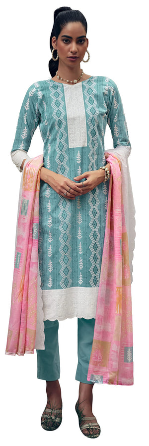 DRAVINAM Trends Unstitch Cotton Salwar Suit Set