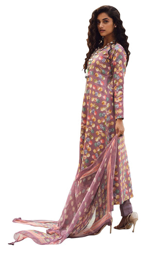 DRAVINAM Trends Women's Cotton Salwar Suit Set (Pink)