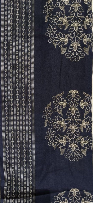 DRAVINAM Trends Women Unstitched Cotton Suit Material with Embroidered Dupatta