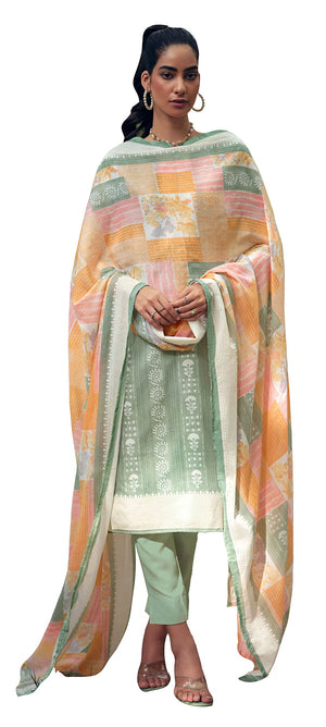 DRAVINAM Trends Unstitch Cotton Salwar Suit Set