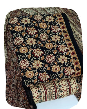DRAVINAM Trends Jaipuri Print Cambric Cotton Unstitched Salwar Suit Dress Material for Women with Mulmul Cotton Dupatta