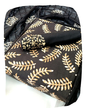 DRAVINAM Trends Unstitched Jaipuri Handmade Wax Batik Print Soft Cotton Dress Material with Dupatta