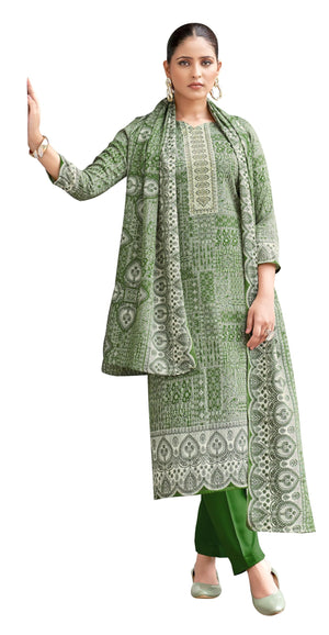 DRAVINAM Trends Pashmina Spun Digital Style Printed Unstitched Salwar Suit for Women with Twill Printed Shawl Dupatta