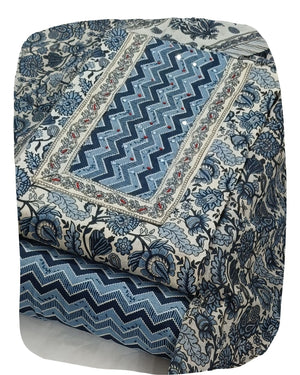 DRAVINAM Trends Women's Ethnic Pure Cotton Jaipuri Printed Unstitched Salwar Suit Dress Material with Dupatta
