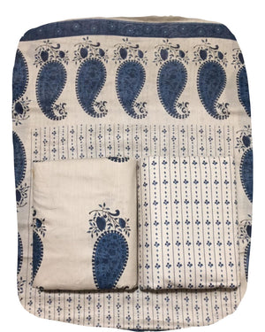 DRAVINAM Trends Jaipuri Print Cambric Cotton Unstitched Salwar Suit Dress Material for Women with Mulmul Cotton Dupatta
