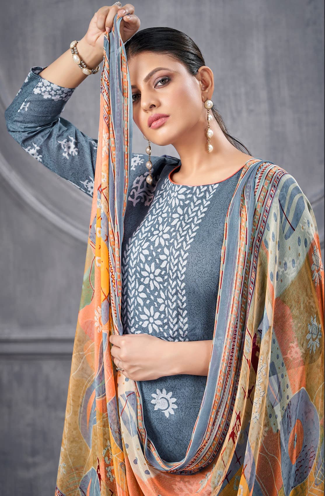 DRAVINAM Trends Cotton Printed Kurta Set