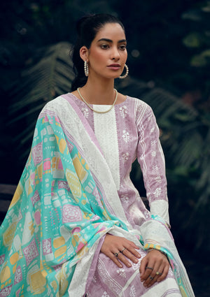DRAVINAM Trends Unstitch Cotton Salwar Suit Set