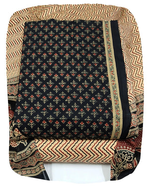 DRAVINAM Trends Jaipuri Print Cambric Cotton Unstitched Salwar Suit Dress Material for Women with Mulmul Cotton Dupatta