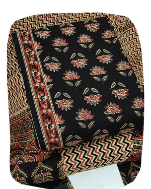 DRAVINAM Trends Jaipuri Print Cambric Cotton Unstitched Salwar Suit Dress Material for Women with Mulmul Cotton Dupatta