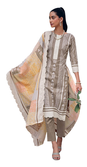 DRAVINAM Trends Unstitch Cotton Salwar Suit Set