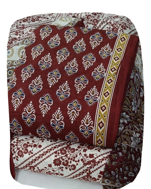 DRAVINAM Trends Jaipuri Print Cambric Cotton Unstitched Salwar Suit Dress Material for Women with Mulmul Cotton Dupatta