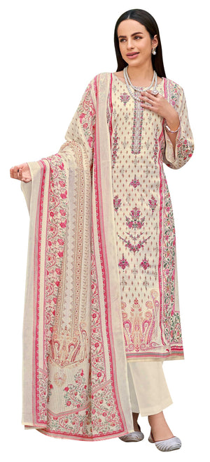 DRAVINAM Trends Kurti 2.50 mtrs,PURE COTTON SOLID DYED (2.7 m),PURE VISCOSE LAWN MULMUL DIGITAL PRINT BOX PALLU|Purple