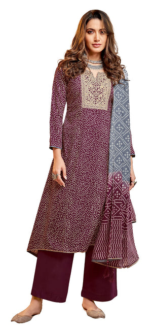 DRAVINAM Trends Unstitched Women Salwar Suit set (Green)