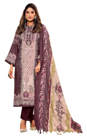 DRAVINAM Trends Women's Winter wear unstitched Printed Woollen Pashmina Salwar Suit Dress Material with Pashmina Printed Shawl Dupatta
