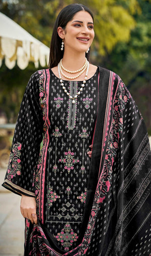 DRAVINAM Trends Kurti 2.50 mtrs,PURE COTTON SOLID DYED (2.7 m),PURE VISCOSE LAWN MULMUL DIGITAL PRINT BOX PALLU|Purple