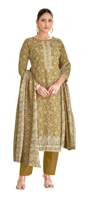 DRAVINAM Trends Pashmina Spun Digital Style Printed Unstitched Salwar Suit for Women with Twill Printed Shawl Dupatta