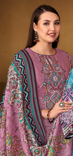 DRAVINAM Trends Women's Unstitched Dress Material