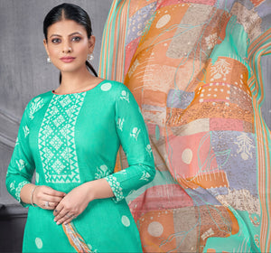 DRAVINAM Trends Cotton Printed Kurta Set