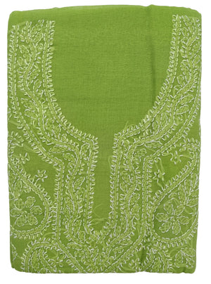 DRAVINAM Trends Women’s Cotton Unstitched Chikankari Suit Set with Dupatta & Bottom | Hand-Embroidered Lucknowi Dress Material | Premium Ethnic Wear for Women | Free Size (3-Piece)