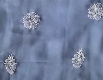 DRAVINAM Trends Women Unstitched Lucknow Hand Work Chikankari Faux Georgette Suit Dress Material with Dupatta