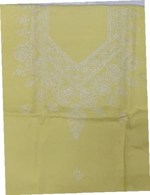 DRAVINAM Trends Women’s Cotton Unstitched Chikankari Suit Set with Dupatta & Bottom | Hand-Embroidered Lucknowi Dress Material | Premium Ethnic Wear for Women | Free Size (3-Piece)