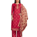 DRAVINAM Trends Women's Digital Printed Woollen Pashmina Salwar Suit Dress Material with Velvet Shawl Printed Dupatta