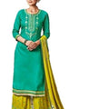 DRAVINAM Trends Women's Unstitched Cotton Salwar Suit Dress Material with Nazmeen dupatta