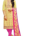 DRAVINAM Trends Women's Modal Cotton Unstitched Salwar Suit Dress Material with Printed Chiffon Dupatta