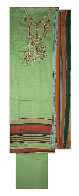 DRAVINAM Trends Women's Unstitched Palazzo Salwar Suit Dress Material with Nazmeen dupatta (Free size)