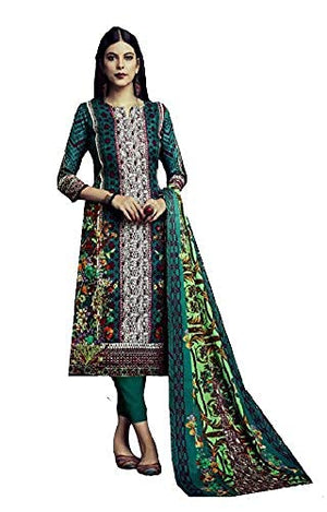 DRAVINAM Trends Women's Wool Unstitched Salwar Suit (Pashmina_O1_Brown_Free Size)