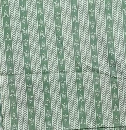 DRAVINAM Trends Women's Premium Cotton Jaipuri Printed Embroidered and Hand Work Unstitched Salwar Suit Dress Material with Mulmul Cotton Dupatta