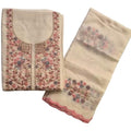 DRAVINAM Trends Women Embroidered Kota Doriya Unstitched Suit Dress Material with Soft Kota Embroidered Dupatta (Cotton Bottoms and Inner Fabric Included)