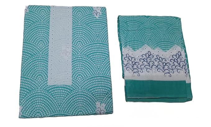 DRAVINAM Trends Women's Cotton Printed Unstitiched Suit Dress Material - Cotton Printed Top II Unstitch Bottoms II Cotton Printed Dupatta