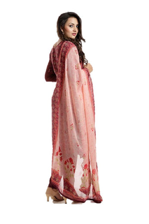 DRAVINAM Trends Women's Crepe Embroidered Chudidaar Dress Material (Free Size_Grey)
