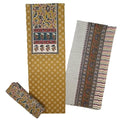 DRAVINAM Trends Women's Ethnic Pure Cotton Jaipuri Printed Unstitched Salwar Suit Dress Material with Dupatta