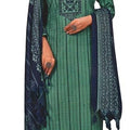 DRAVINAM Trends Printed Pashmina Unstitch Salwar Suit Material with Printed Shawl Dupatta