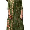 DRAVINAM Trends Women's Unstitched Gota Work Digital printed Pashmina Salwar Suit Dress Material with Shawl Dupatta