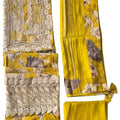 DRAVINAM Trends Unstitched Floral Print Premium Cotton Suit Dress Material with Gota and Lace work for Women with Soft Silk Embellished Dupatta