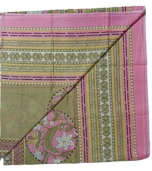 DRAVINAM Trends Jaipuri Sanganari Print Cambric Cotton Unstitched Salwar Suit Dress Material for Women with Mulmul Cotton Dupatta