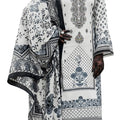 DRAVINAM Trends Women's Pure Karachi Lawn Cambric Digital Print with Pakistani Embroidery Unstitched Ladies Salwar Suit Dress Material with Lawn Cotton Dupatta
