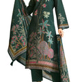 DRAVINAM Trends Women's Pure Viscose Masline Digital and Foil Print With Fancy Embroidery Work Unstitched Suit Dress Material with Maslin Printed Dupatta