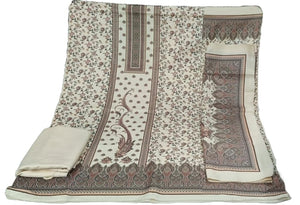 DRAVINAM Trends Women's Winter Wear Unstitched Warm Digital Printed Kani Kashmiri Toosh Pashmina Wool Salwar Suit Dress Material with Digital Printed Toosh Pashmina Shawl
