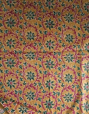 DRAVINAM Trends Women's Printed Embroidered and Hand Work Premium Cotton Jaipuri Unstitched Salwar Suit Dress Material with Mulmul Cotton Dupatta