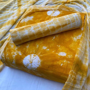DRAVINAM Trends Unstitched Jaipuri Handmade Wax Batik Print Soft Cotton Dress Material with Dupatta