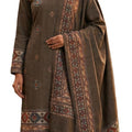 DRAVINAM Trends Women's Winter Wear Digital Printed Warm Toosh Pashmina Kullu Salwar Kameez Dress Material with Heavy Toosh Pashmina Digital Printed Shawl Dupatta